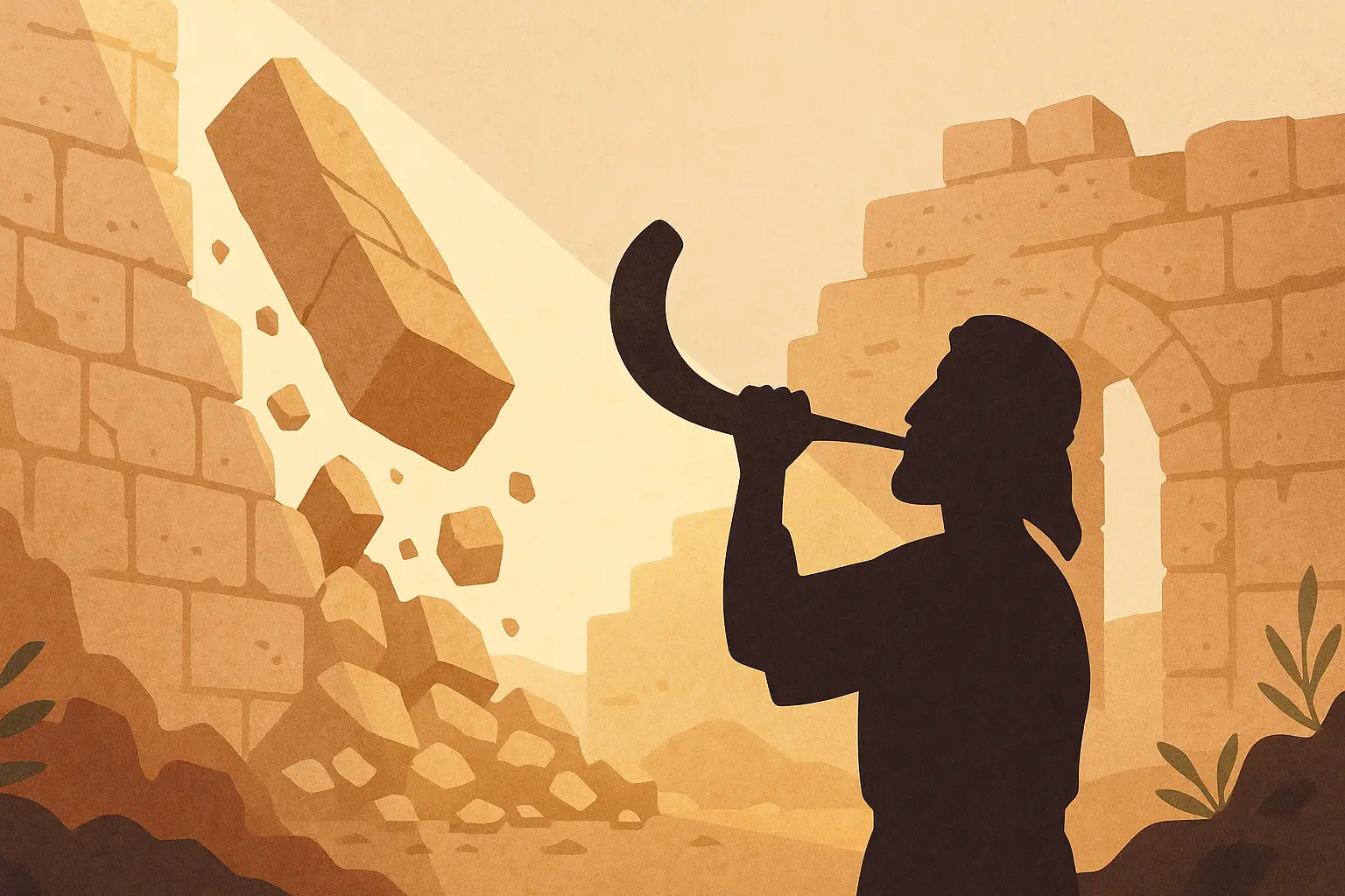 Muralhas de Jericó: representação das muralhas