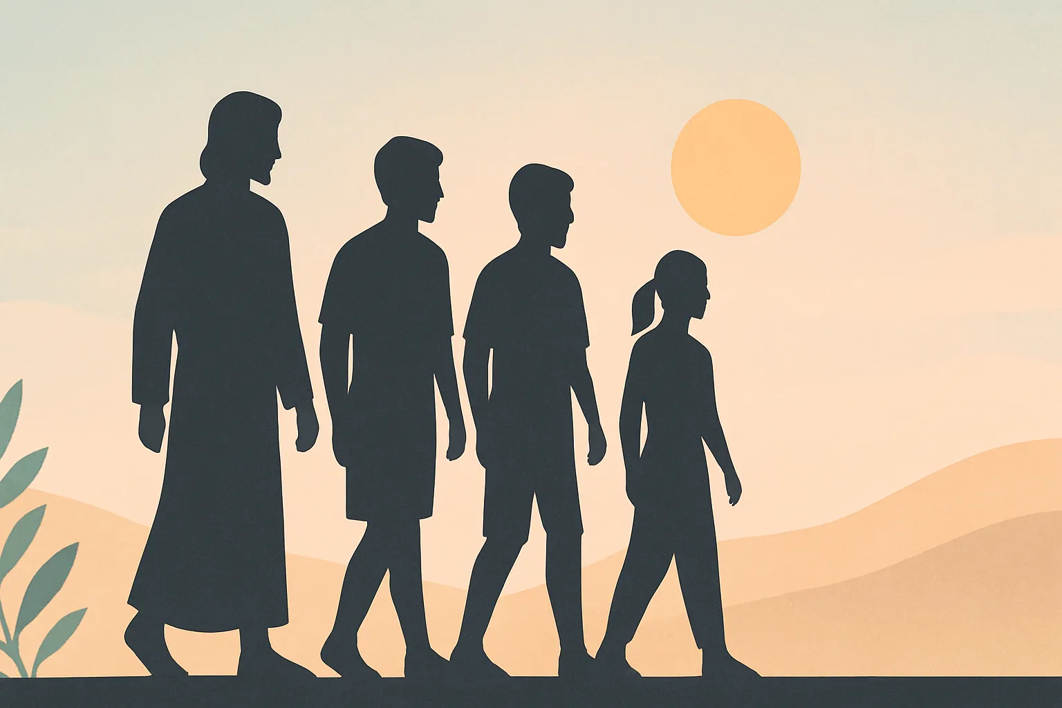 Jesus teve irmãos? o que a Bíblia revela sobre sua família Jesus teve irmãos: representação de irmãos caminhando