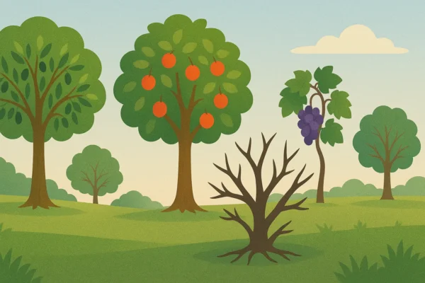 Parábola de Jotão: descubra seu propósito em Deus Parábola de jotão: imagem das Árvores