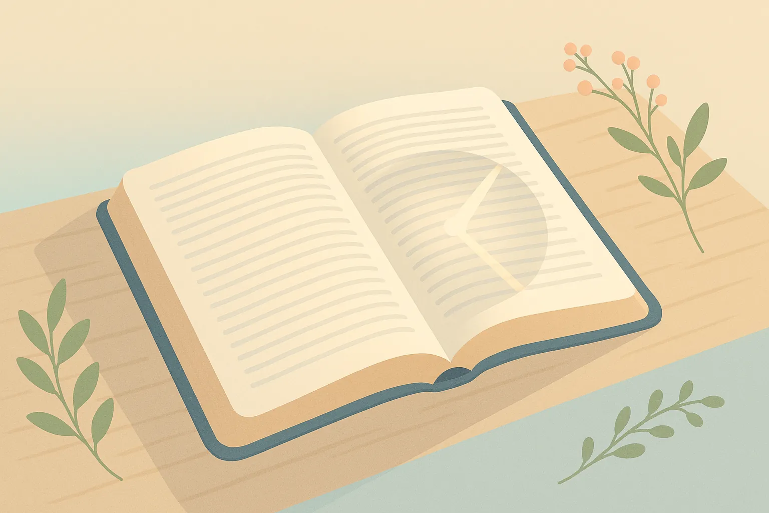 Leitura cronológica da Bíblia: Bíblia aberta sob um relógio de sol